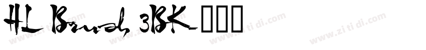 HL Brush 3BK字体转换